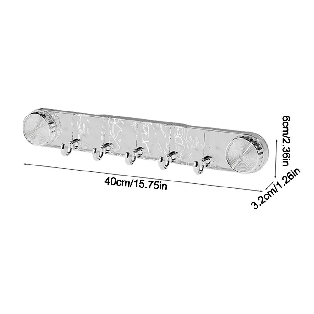 Bathroom Wall Suction Cup Hook Rack